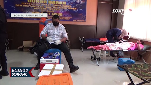 Ditpolairud Polda Papua Barat Gelar Aksi Kemanusian Donor Darah