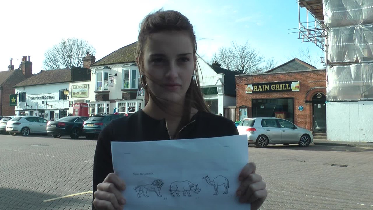 Shoppers in West Malling are tested on their cognitive skills