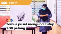 PRN Melaka: Semua pusat mengundi tutup