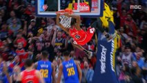 [스포츠 영상] NBA 투핸드 슬램덩크 '하늘을 날았어요!'