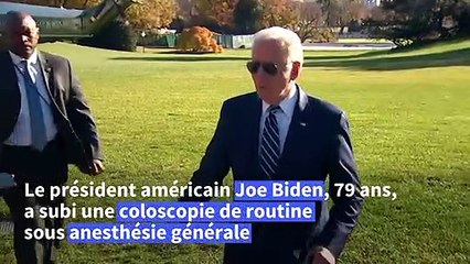 Etats-Unis: Biden se sent "très bien" après son anesthésie générale