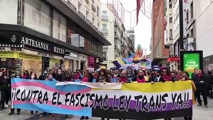 "Contra el fascismo, ley trans ya"
