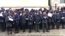 Schoolchildren brought festive cheer to Gravesend’s town centre by singing an array of traditional carols.