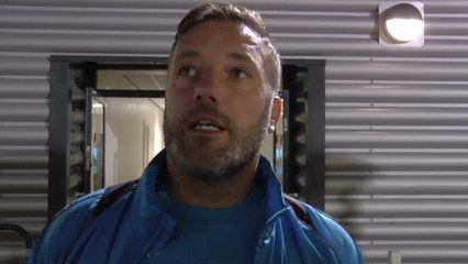 Jay Saunders reacts to 2-0 home defeat against Bromley