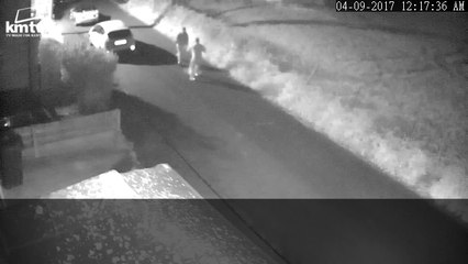 CCTV footage shows moment a man tackled a knife-wielding teenager