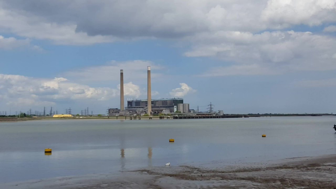 Demolition at Tilbury Power Station