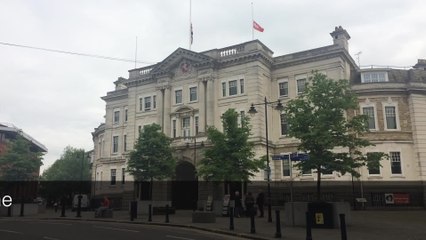 Flag flies at half mast in Maidstone
