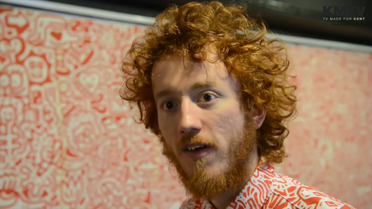 Doodle Man makes his Valentines work of art