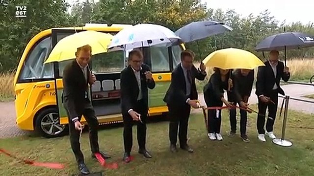 Førerløs bus til Slagelse Sygehus | Slagelse Sygehus får førerløs bus | Movia | 15-09-2021 | TV2 ØST @ TV2 Danmark
