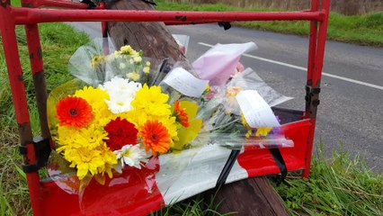 Floral tributes left for Leanna