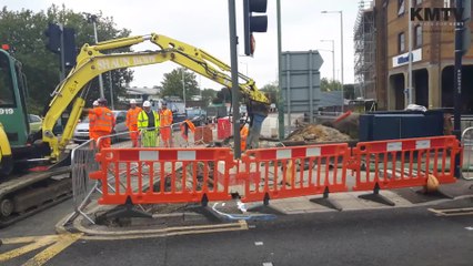 New lane closures cause traffic chaos