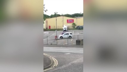 Air ambulance lands on car park in Aylesford