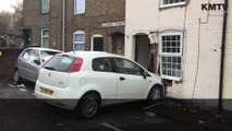 A car has crashed into a house in Maidstone