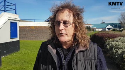 Witness speaks after man 'ran into the sea'