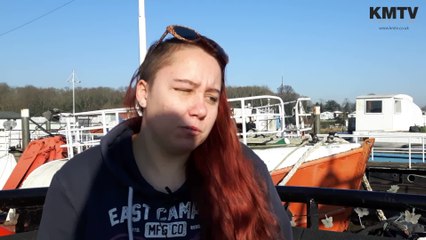 Woman almost blinded by beer can