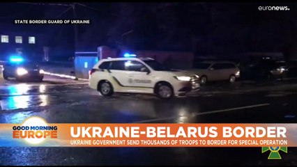Ukraine sends 8,500 troops to its Belarus border over migrants fear
