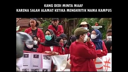 Dedi Mulyadi minta maaf karena salah alamat nama kampus saat mahasiswa viral
