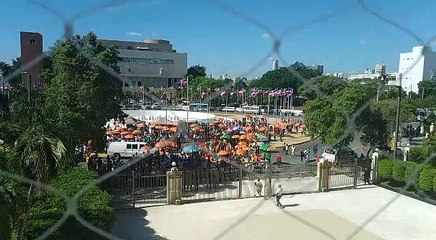 "El Congreso opresor"; feministas protestan contra el Código Penal