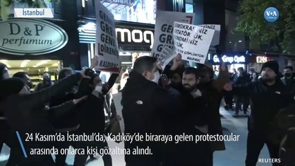 Dolar-TL Kurunu Protesto Edenlere Gözaltı