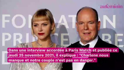 Video herunterladen: Charlène de Monaco sur le point de divorcer ? Son époux Albert sort du silence