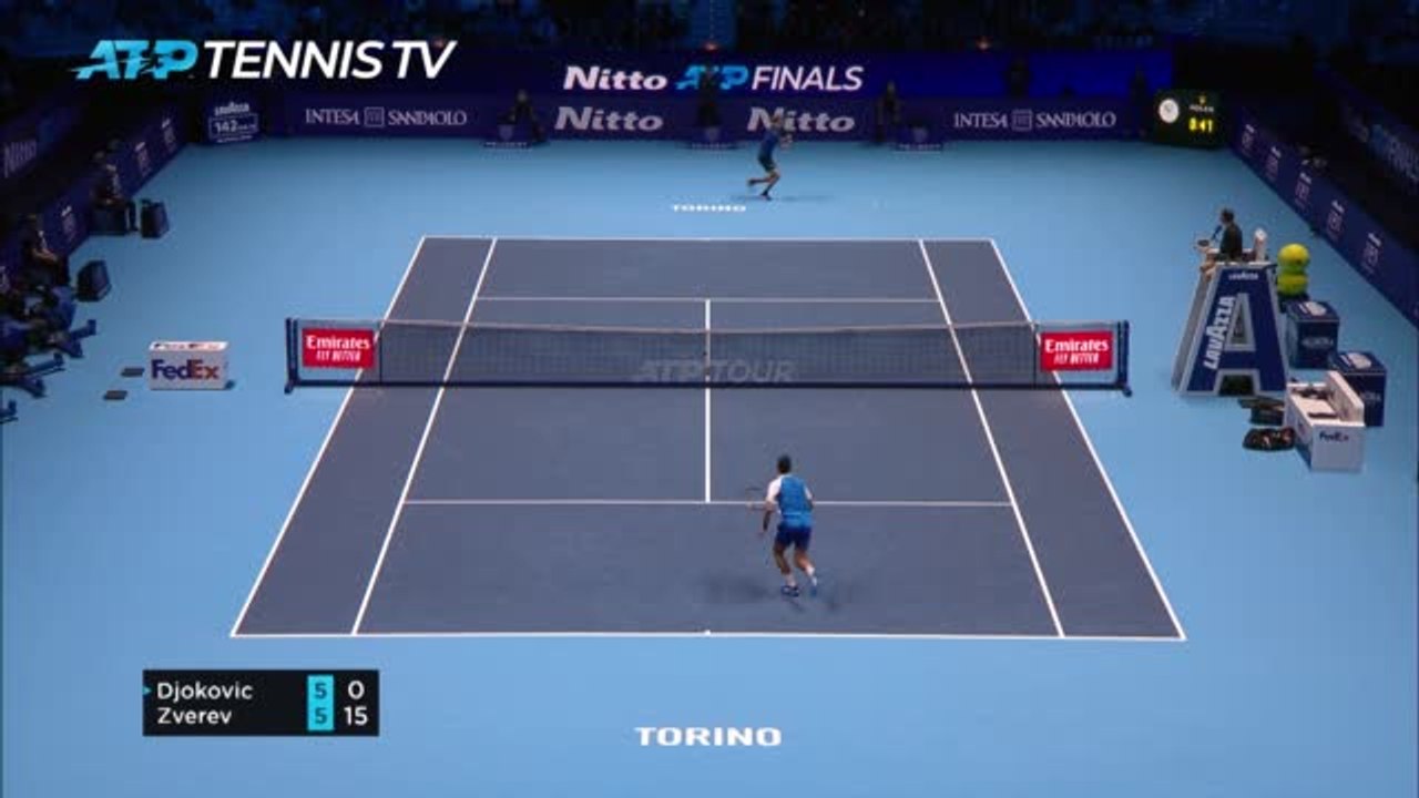 Zverev upsets Djokovic to reach ATP Finals show...
