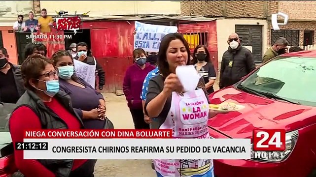 Patricia Chirinos reafirma su pedido de vacancia y descarta cercanía con Dina Boluarte