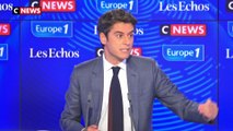 Gabriel Attal : « Aujourd’hui vous avez une extrême droite qui vous explique que c’était mieux hier, et une extrême gauche qui vous explique que se sera pire demain »