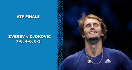 ATP Finals : Zverev s'offre Djokovic et une deuxième finale au Masters