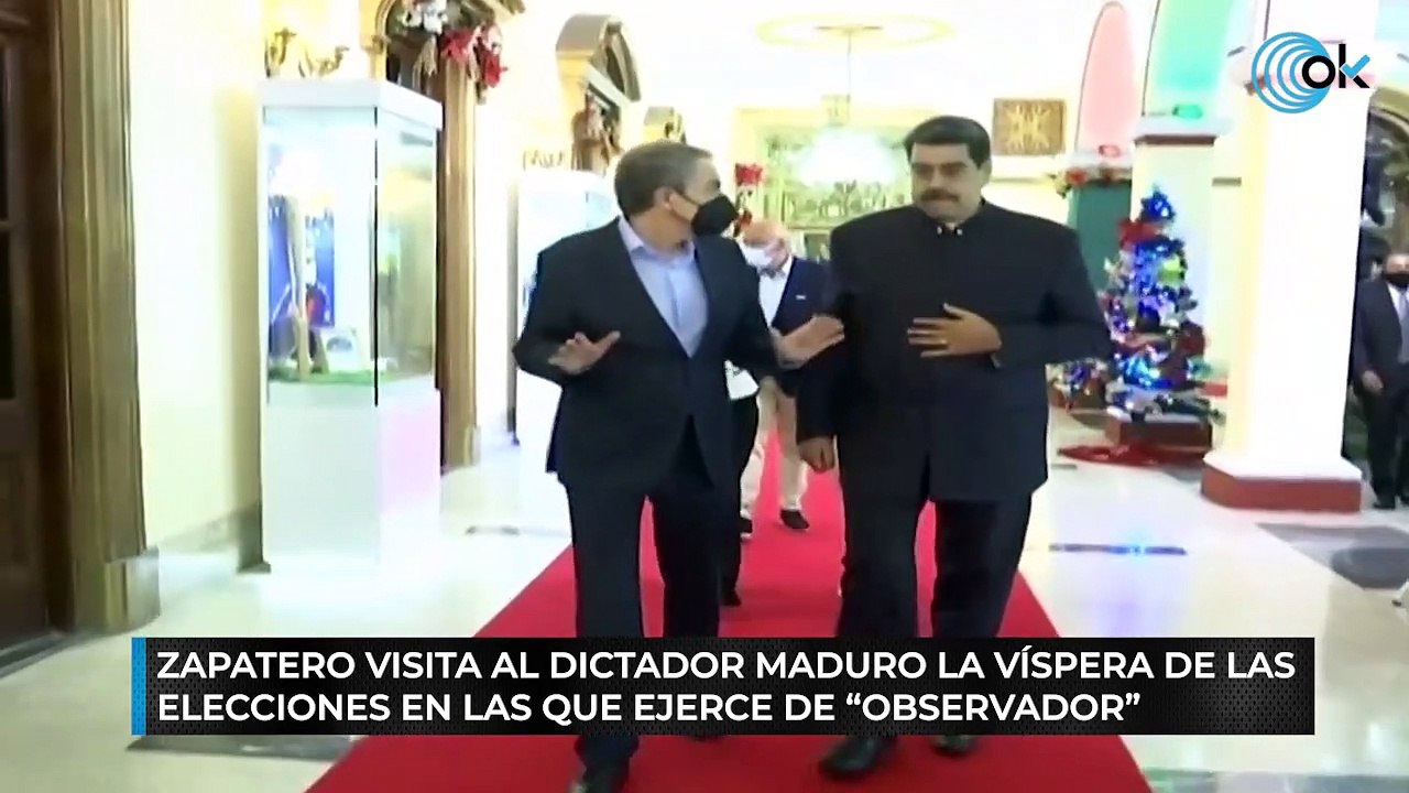 Zapatero visita al dictador Maduro la víspera de las eleciones en las que ejerce de "observador"
