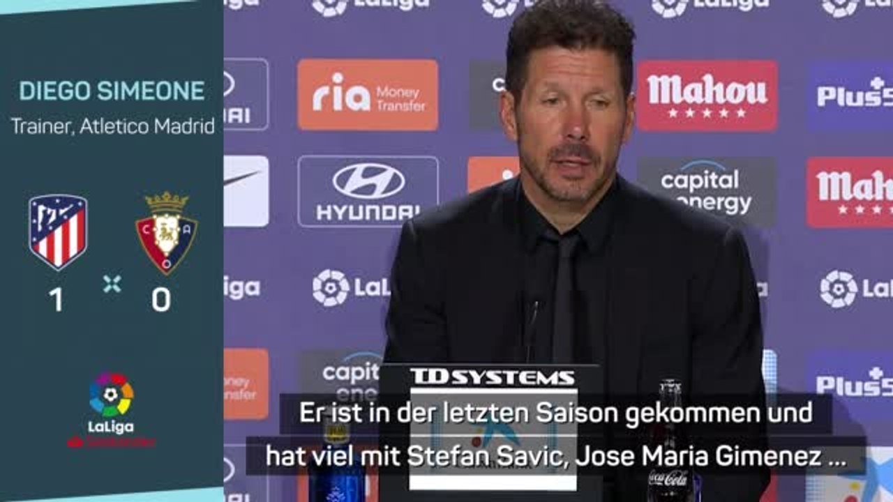 Simeone zu Matchwinner Felipe: 'Er ist wichtig'