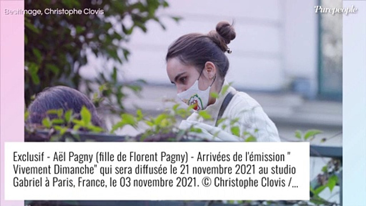 Vivement dimanche : Florent Pagny accompagné de sa femme Azucena, leur fille Aël en coulisses