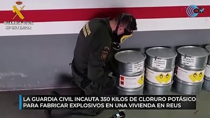 Intervenidos 350 kilos de precursores de explosivos en un bloque de viviendas en Reus