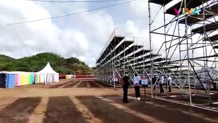 Tribun Sederhana Mandalika Cuma Diganjal Papan Kayu