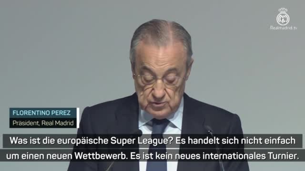 Perez: 'Fußball wird ohne Super League sterben'