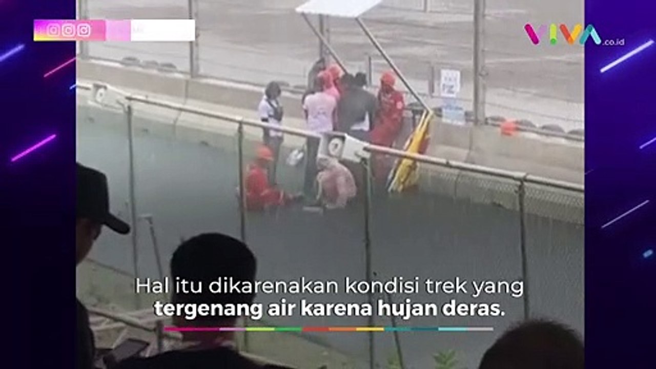 Kocak, Marshal Gabut Main 'Flip Bottle' di Sirkuit Mandalika