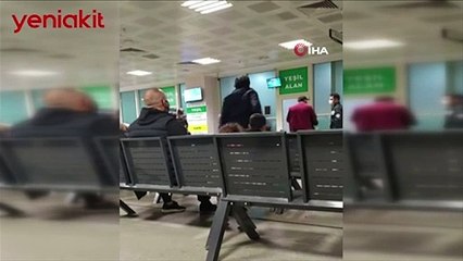 Selamını almayan doktorun üzerine yürüyüp hastaneyi birbirine kattı!