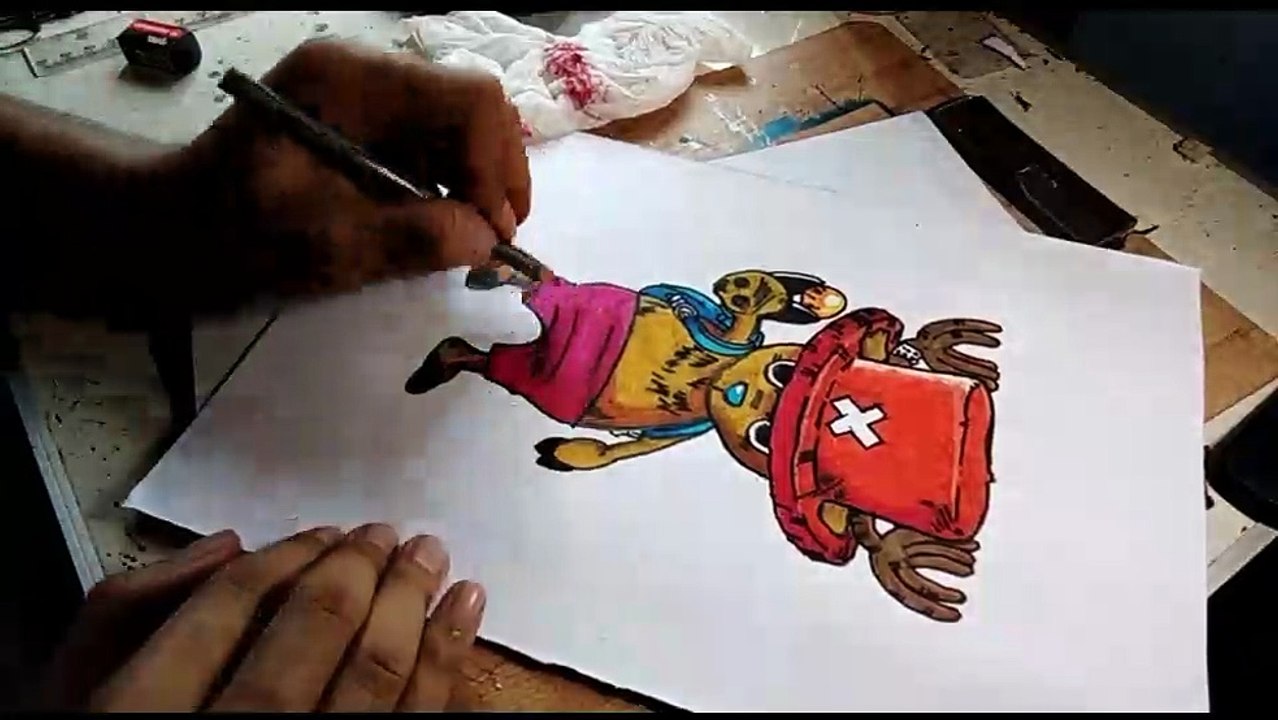 make a ONE PIECE room wall decoration _ Tony Tony Chopper