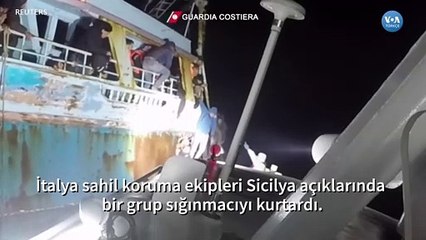 Sığınmacılar Akdeniz’de Kurtarıldı