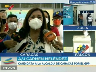 Candidata Carmen Meléndez: "Aquí estamos en esta megaelección que es una fiesta electoral"