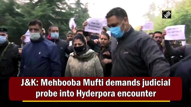 Mehbooba Mufti demands judicial probe into Hyderpora encounter