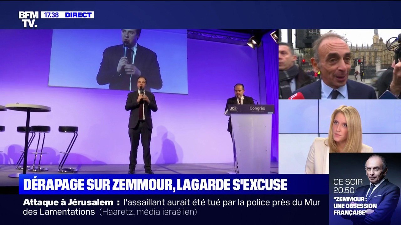 Après les propos polémiques de Jean-Christophe Lagarde, Éric Zemmour lui répond