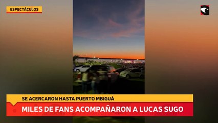 Miles de fans acompañaron a Lucas Sugo