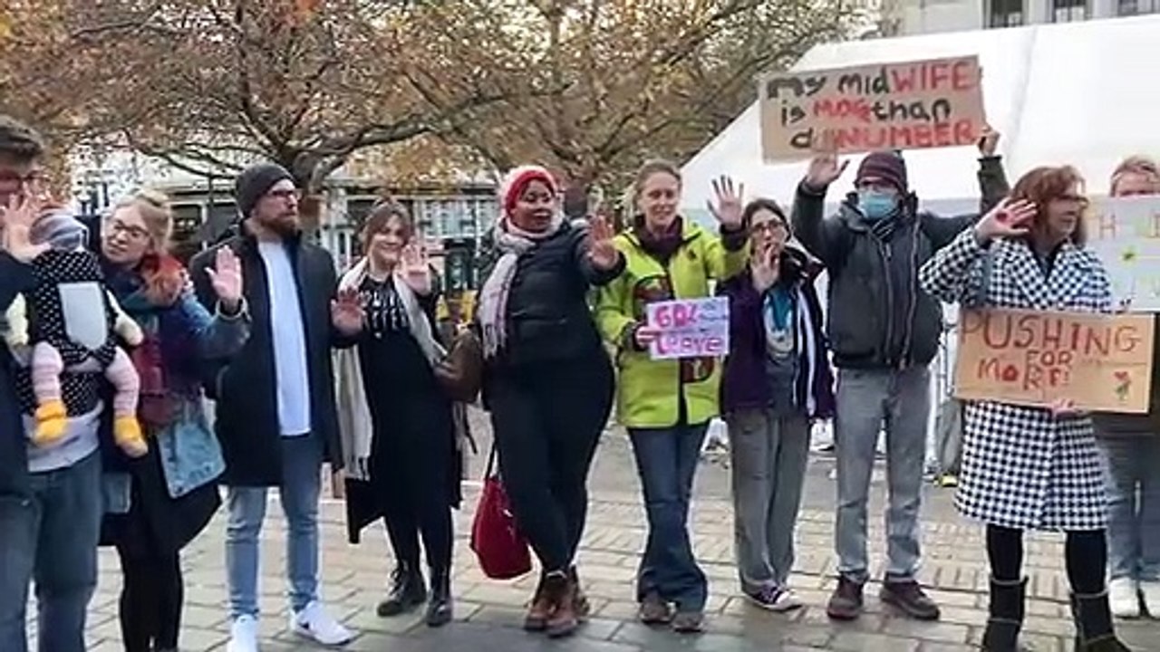 Midwives' protest