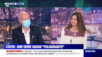 Lila Bouadma (membre du Conseil scientifique): "Il y a une décroissance de l'immunité qui est constante, il va falloir faire une dose de rappel"