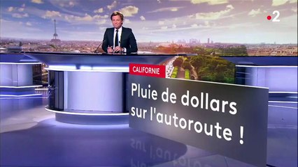 États-Unis : en Californie, une portion d'autoroute recouverte de dollars