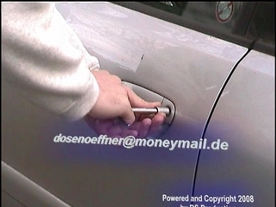 Fahrzeugöffnung mit polenschlüssel