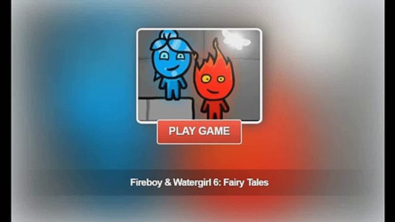 FIREBOY & WATERGIRL 6: FAIRY TALES - Free Online Friv Games