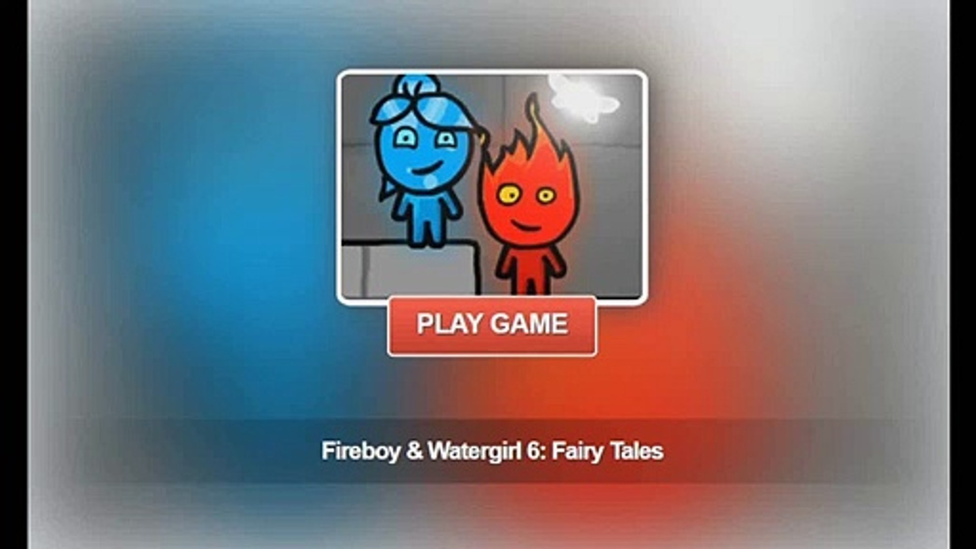 Fireboy & Watergirl 6- Fairy Tales - Two Players Adventure