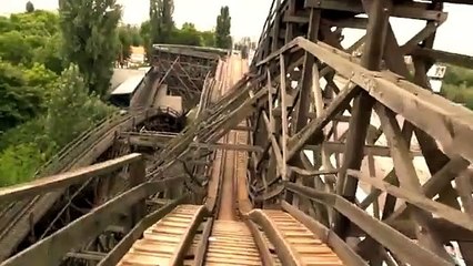 roll coaster in Budapest Vidam Park