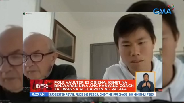 Pole vaulter EJ Obiena, iginiit na binayaran niya ang kanyang coach taliwas sa alegasyon ng PATAFA | UB